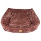 DOG BED FLUFFY SEPIA ROSE - LARGE