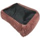 DOG BED FLUFFY SEPIA ROSE - MEDIUM