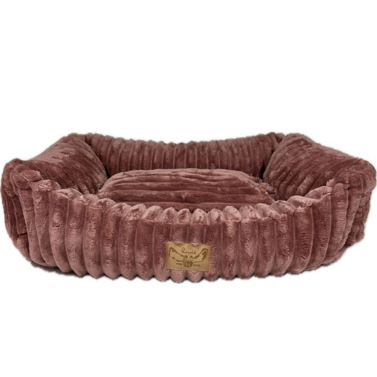 DOG BED FLUFFY SEPIA ROSE - SMALL