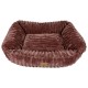 DOG BED FLUFFY SEPIA ROSE - SMALL