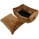 DOG BED FLUFFY TEDDY - MEDIUM