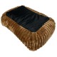 DOG BED FLUFFY TEDDY - SMALL