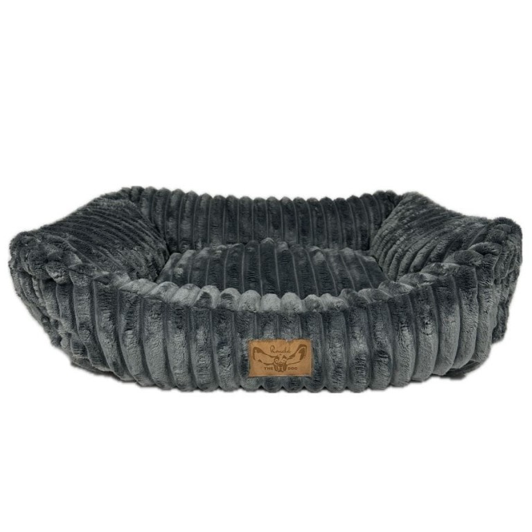 DOG BED FLUFFY CLOUD GREY - SMALL