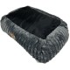 DOG BED FLUFFY CLOUD GREY - SMALL