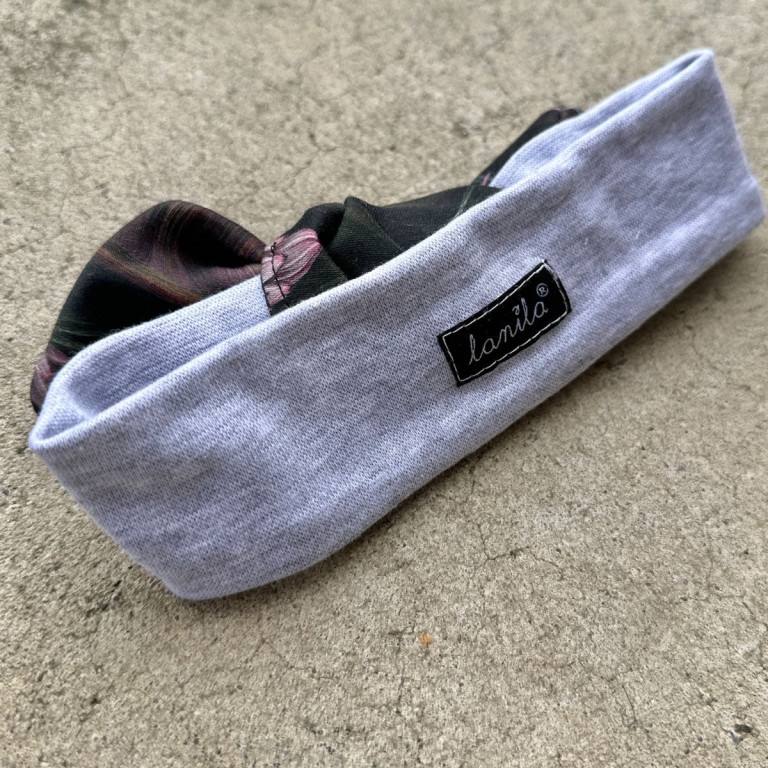 Headband Grey Tropical Jungle