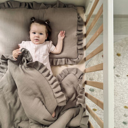 Pościel z Wypełnieniem Cotton Muślin Taupe 100x130cm