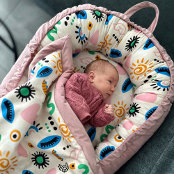 Baby Nest Sepia Rose Modern - Velvet