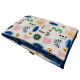 Baby Set Medium Blanket Velvet 75x100cm + Pillow 25x40cm Velvet Sapphire Modern