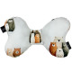 Shock-Absorbent Pillow Latte Furry Family - Velvet