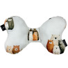 Shock-Absorbent Pillow Latte Furry Family - Velvet