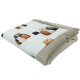 Newborn Blanket 60x70cm Latte Furry Family - Velvet
