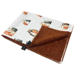 Preschooler Blanket Light 100x130 Cinnamon Furry Family - Baranek