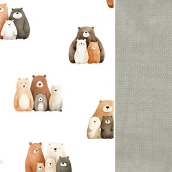 Blanket for Adults Furry Family 140x200 - Velvet