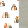 Koc Latte Furry Family 140x200 - Velvet