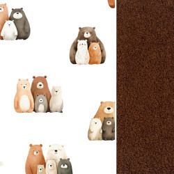 Blanket for Adults Cinnamon Furry Family 140x200 - Baranek