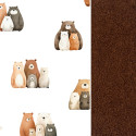 Blanket for Adults Cinnamon Furry Family 140x200 - Baranek