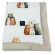 Baby Set Newborn Blanket Velvet 60x70cm + Teddy Pillow Furry Family