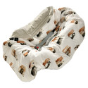 Car Seat Blanket Latte Furry Family