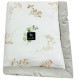 Newborn Blanket 60x70cm Silver Flora - Velvet