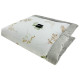 Newborn Blanket 60x70cm Silver Flora - Velvet