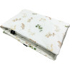 Medium Blanket 75x100cm Silver Flora - Velvet