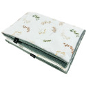 Medium Blanket 75x100cm Olive Green Flora - Baranek