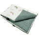 Medium Blanket 75x100cm Olive Green Flora - Baranek