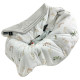 Car Seat Blanket Silver Flora