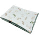 Newborn Blanket Light 75x100 Olive Green Flora - Baranek