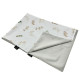 Preschooler Blanket Light 100x130 Silver Flora - Velvet