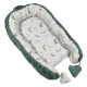 Baby Nest Olive Green Flora - Baranek