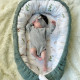 Baby Nest Olive Green Flora - Baranek