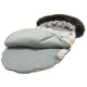 NEW Stroller Bag with Fur S/M (0-1 year) Silver Up in the Air Velvet