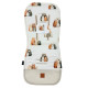 Stroller Pad Latte Furry Family - Velvet