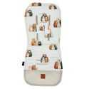 Stroller Pad Latte Furry Family - Velvet