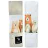 Seatbelt Cover Latte Furry Family - Velvet