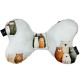 NEW Baby Set Pad + Pillow + Cover + Strap Latte Furry Family - Velvet