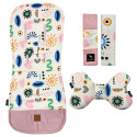 NEW Baby Set Pad + Pillow + Cover + Strap Sepia Rose Modern - Velvet