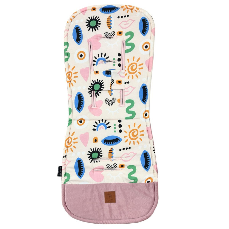 Stroller Pad Sepia Rose Modern - Velvet
