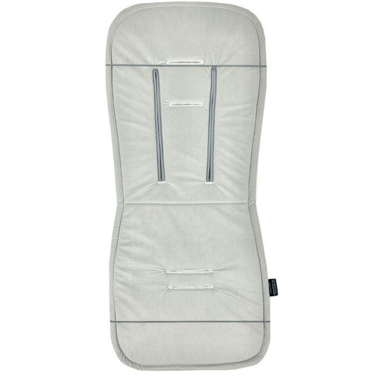 Stroller Pad Silver Flora- Velvet