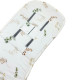 NEW Baby Set Pad + Pillow + Cover + Strap Silver Flora - Velvet