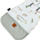 NEW Baby Set Pad + Pillow + Cover + Strap Silver Flora - Velvet
