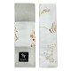NEW Baby Set Pad + Pillow + Cover + Strap Silver Flora - Velvet