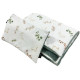 Preschooler Set Blanket 100x130cm + Pillow 40x60 Baranek Olive Green Flora