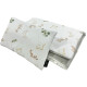Preschooler Set Blanket 100x130cm + Pillow 40x60 Velvet Silver Flora