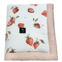 Kocyk Wafel 60x70cm Grapefruit Rose I Love Strawberry
