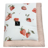 Newborn Blanket 60x70cm Grapefruit Rose I Love Strawberry - Waffel