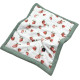 Newborn Blanket 60x70cm Basil Green I Love Strawberry - Waffel