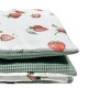Preschooler Blanket 100x130cm Basil Green I Love Strawberry