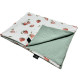 Newborn Blanket Light 60x70 Basil Green I Love Strawberry - Waffel
